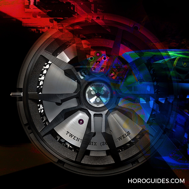ROGER DUBUIS - EXCALIBUR - RDDBEX0830 - 致虛擬車賽The Real Race！羅杰杜彼Excalibur Huracán Performante鏤空自動上鍊腕錶