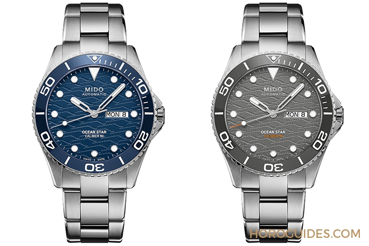 MIDO - OCEAN STAR - M042.430.11.091.00 - 美度表海洋之星首見綠面飾波浪紋｜MIDO Ocean Star 200米陶瓷圈腕錶新色上市