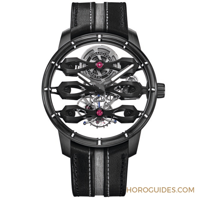 GIRARD-PERREGAUX - BRIDGES - 99296-21-001-BA6A - 懸浮幻覺來襲!GP三飛橋陀飛輪限量腕錶Aston Martin特別版