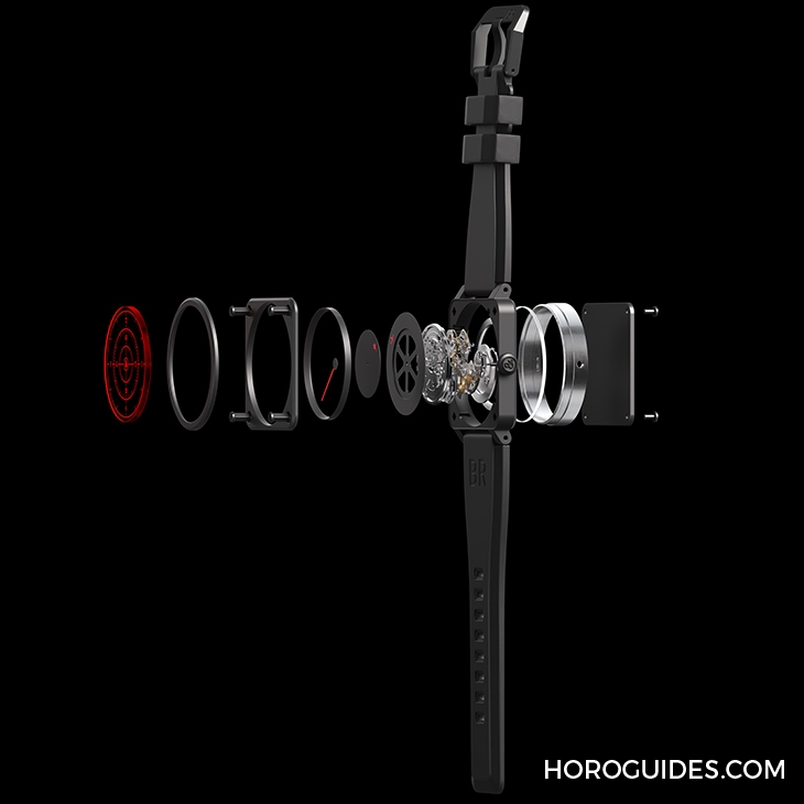 BELL & ROSS - INSTRUMENTS - BR0392-RRDR-CE/SRB - 用飛行雷達指時!BELL&ROSS BR 03-92 Red Radar Ceramic