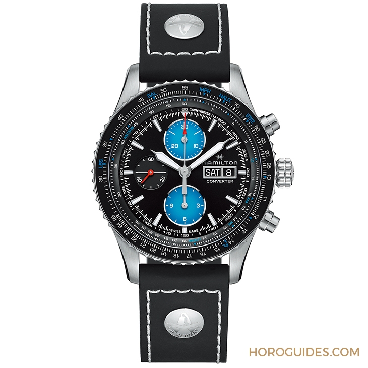 HAMILTON - KHAKI AVIATION - H76706730 - 向空中救援精銳致敬｜HAMILTON Khaki Aviation系列Air Zermatt Converter限量計時碼錶