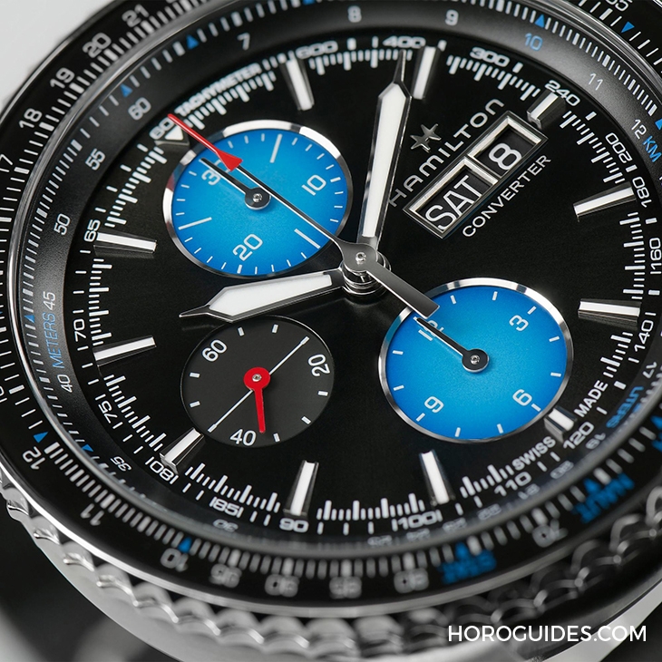 HAMILTON - KHAKI AVIATION - H76706730 - 向空中救援精銳致敬|HAMILTON Khaki Aviation系列Air Zermatt Converter限量計時碼錶