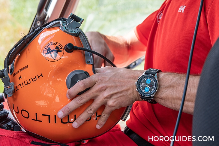 HAMILTON - KHAKI AVIATION - H76706730 - 向空中救援精銳致敬｜HAMILTON Khaki Aviation系列Air Zermatt Converter限量計時碼錶