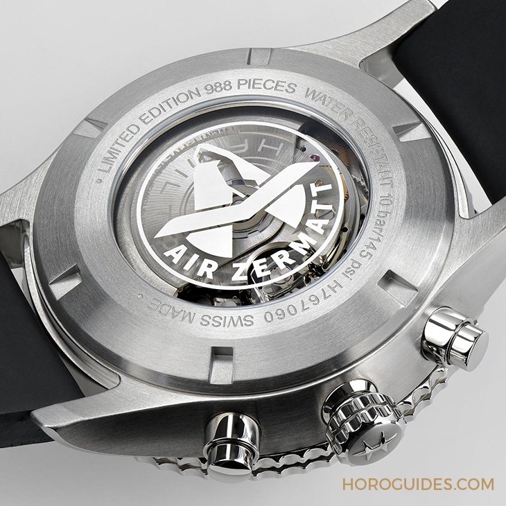 HAMILTON - KHAKI AVIATION - H76706730 - 向空中救援精銳致敬|HAMILTON Khaki Aviation系列Air Zermatt Converter限量計時碼錶