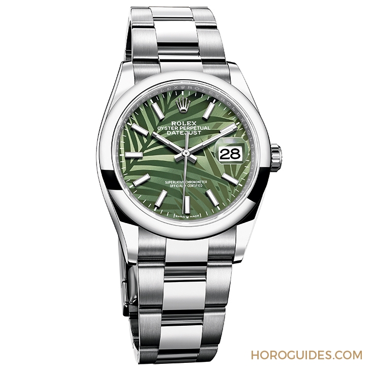 ROLEX - DATEJUST - 126234-0047 - 熱帶風情上場!ROLEX Datejust 36棕櫚葉面盤