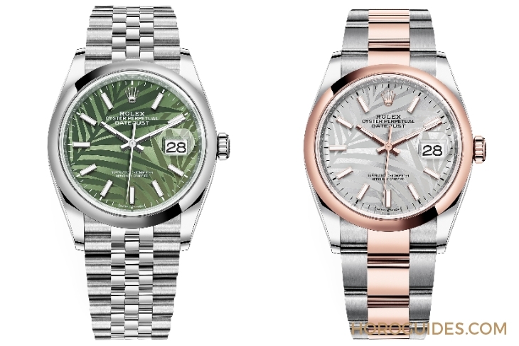 ROLEX - DATEJUST - 126234-0047 - 熱帶風情上場!ROLEX Datejust 36棕櫚葉面盤