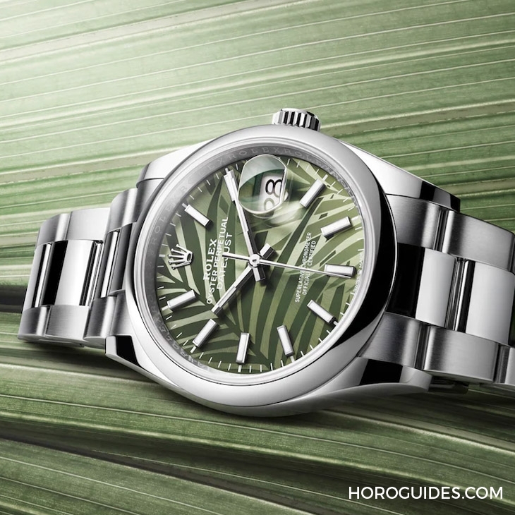 ROLEX - DATEJUST - 126234-0047 - 熱帶風情上場!ROLEX Datejust 36棕櫚葉面盤