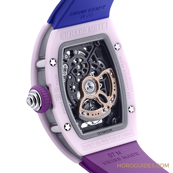 RICHARD MILLE - WOMEN - RM 07-01 - 三款粉嫩新色同步亮相！RICHARD MILLE RM 07-01限量版腕錶