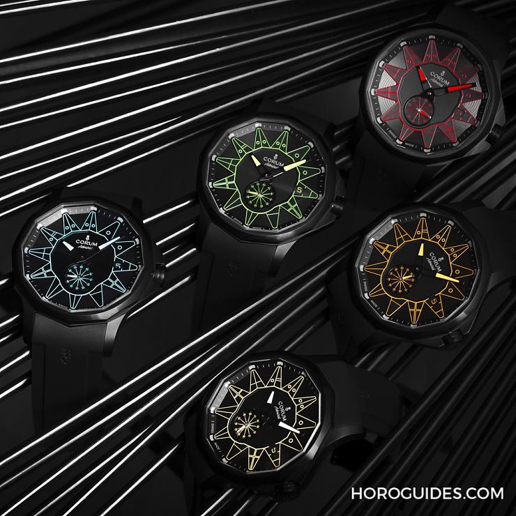 CORUM - ADMIRAL - A395/04004 - 黑潮湧現，五色齊發｜Corum Admiral 42 Automatic Full Black