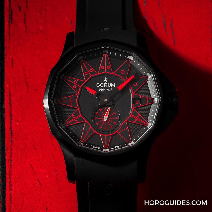 CORUM - ADMIRAL - A395/04004 - 黑潮湧現，五色齊發｜Corum Admiral 42 Automatic Full Black