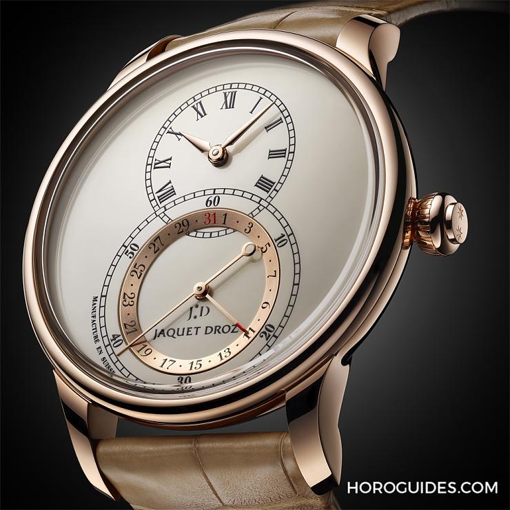 JAQUET DROZ - GRANDE SECONDE - J007020350 - JAQUET DROZ日期顯示大秒針腕錶的全新篇章