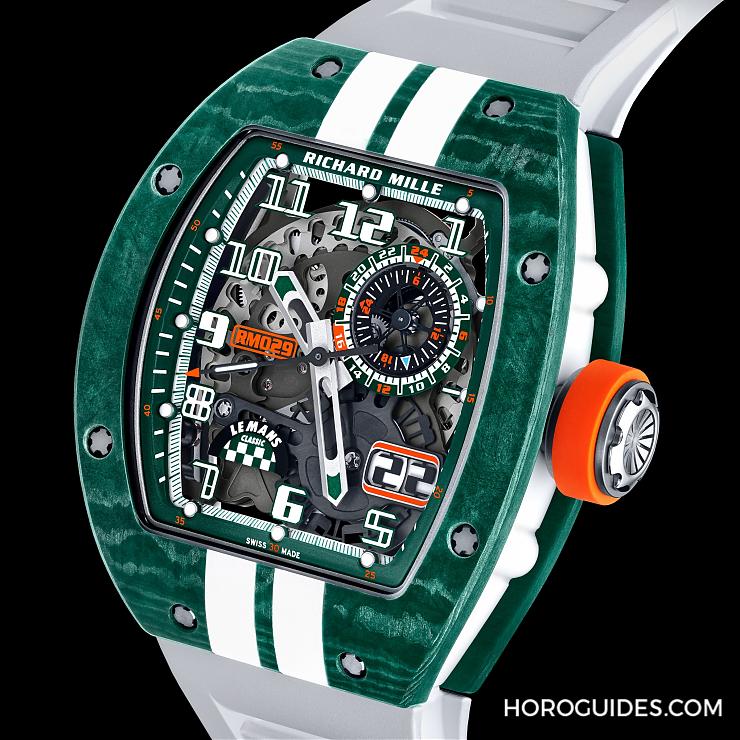 RICHARD MILLE - MEN - RM 029 - 以賽事識別配色入作！第八款Richard Mille RM 029利曼經典賽腕錶亮相
