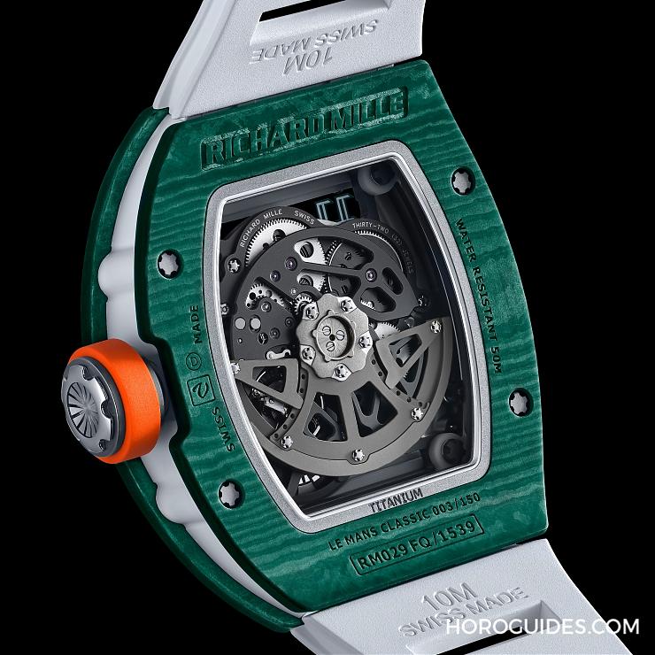 RICHARD MILLE - MEN - RM 029 - 以賽事識別配色入作！第八款Richard Mille RM 029利曼經典賽腕錶亮相