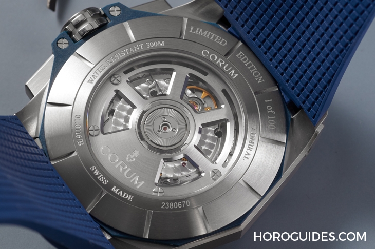 CORUM - ADMIRAL - A132/04274 - 選擇障礙了！Corum Admiral 45海軍上將計時碼錶藍面、綠面全新靚色限量上市