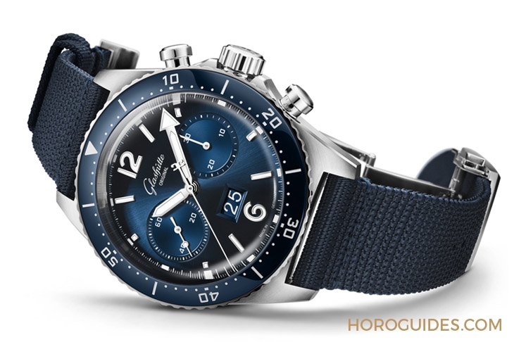 GLASHÜTTE ORIGINAL - Spezialist - 1-37-23-02-81-70 - 藍面、藍陶瓷圈打頭陣！Glashütte Original SeaQ系列首次搭載計時功能
