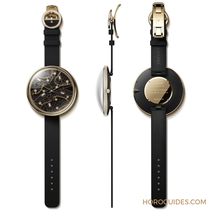 CHANEL - MADEMOISELLE PRIVÉ - H9463  - 直徑55mm的圓，一個充滿CHANEL風格意象的袖珍世界｜Mademoiselle Privé Pique-Aiguilles 腕錶系列