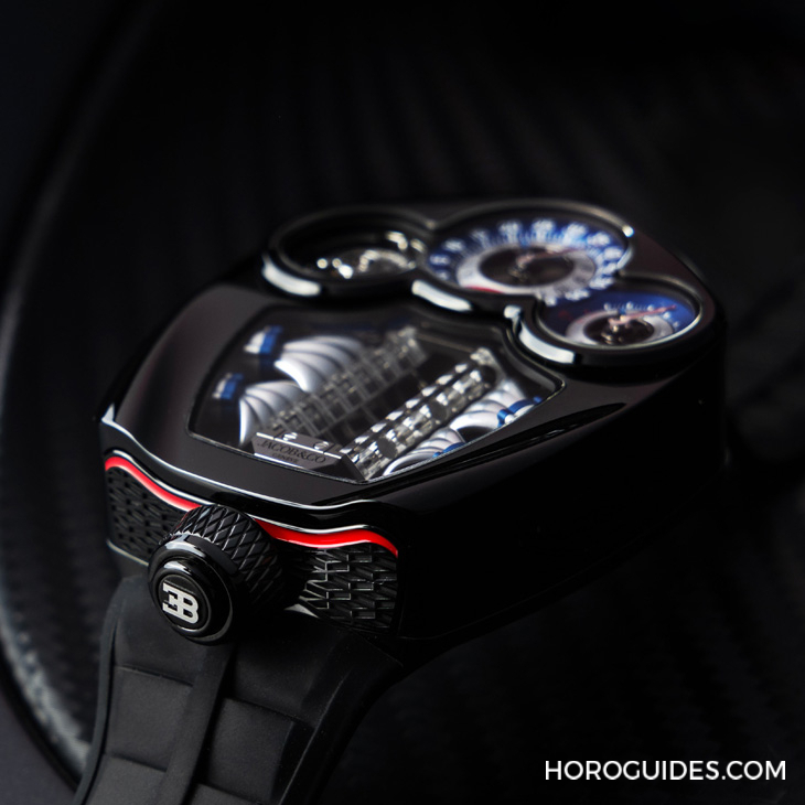 JACOB & CO. - BUGATTI - BU300.22.AA.AA.A - 戴著走的V16氣缸引擎|Jacob & Co.發表超跑Bugatti Tourbillon同名限量腕錶