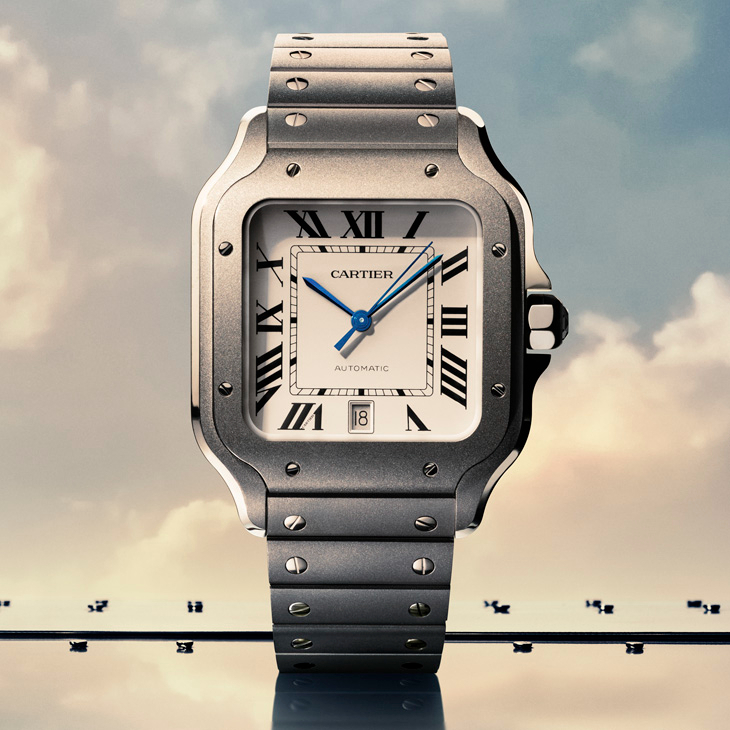 CARTIER - SANTOS DE CARITER - WSSA0089 - 微噴砂鈦金屬錶殼、導入夜光效果｜Santos de Cartier大型款2025年新作