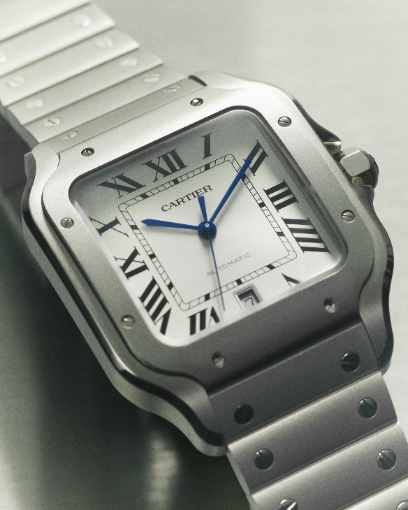 CARTIER - SANTOS DE CARITER - WSSA0089 - 微噴砂鈦金屬錶殼、導入夜光效果｜Santos de Cartier大型款2025年新作