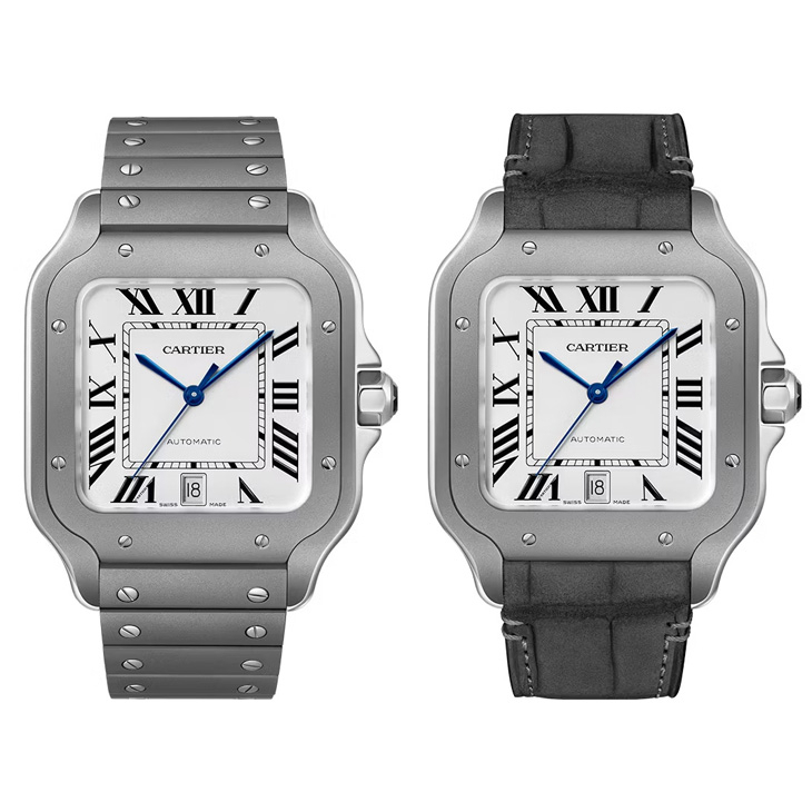 CARTIER - SANTOS DE CARITER - WSSA0089 - 微噴砂鈦金屬錶殼、導入夜光效果｜Santos de Cartier大型款2025年新作