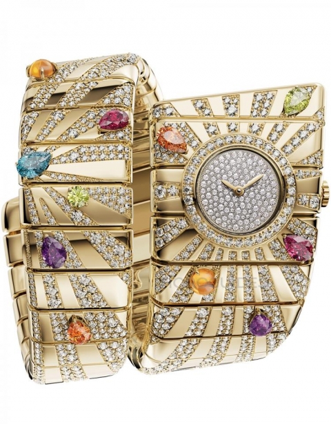 BVLGARI - 高級珠寶腕錶 - 104328 - 機械與工藝並重,BVLGARI以金燦姿態定義高級女錶之巔