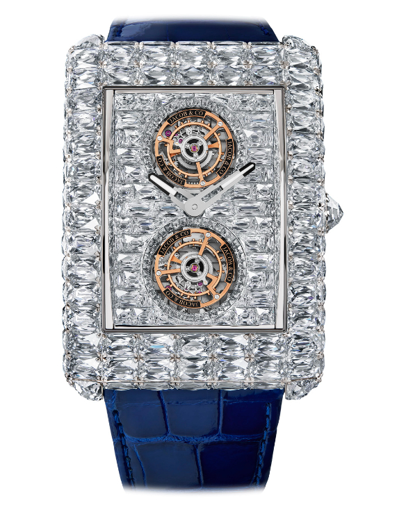 JACOB & CO. - HIGH JEWELRY MASTERPIECES - BL140.30.BD.AC.A - 火光進化,全球首見Angel Cut專利鑽石車工|Jacob & Co. Billionaire雙飛行陀飛輪腕錶