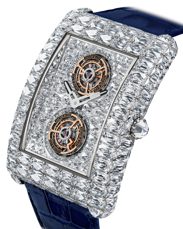 JACOB & CO. - HIGH JEWELRY MASTERPIECES - BL140.30.BD.AC.A - 火光進化,全球首見Angel Cut專利鑽石車工|Jacob & Co. Billionaire雙飛行陀飛輪腕錶