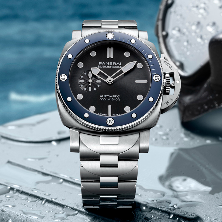 PANERAI - SUBMERSIBLE - PAM01756 - 44毫米Submersible首見金屬鍊帶款|Panerai Submersible系列腕錶 PAM01756