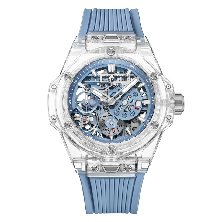 HUBLOT - BIG BANG - 424.JX.5120.RX - 天空藍映襯,透明張力再推進|Hublot Big Bang Meca-10 十日鍊天空藍寶石腕錶