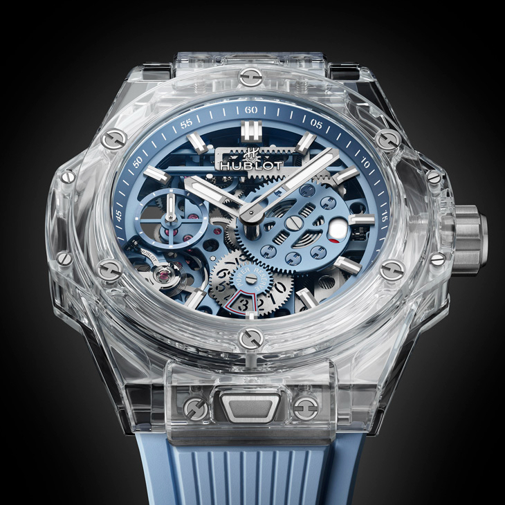 HUBLOT - BIG BANG - 424.JX.5120.RX - 天空藍映襯,透明張力再推進|Hublot Big Bang Meca-10 十日鍊天空藍寶石腕錶