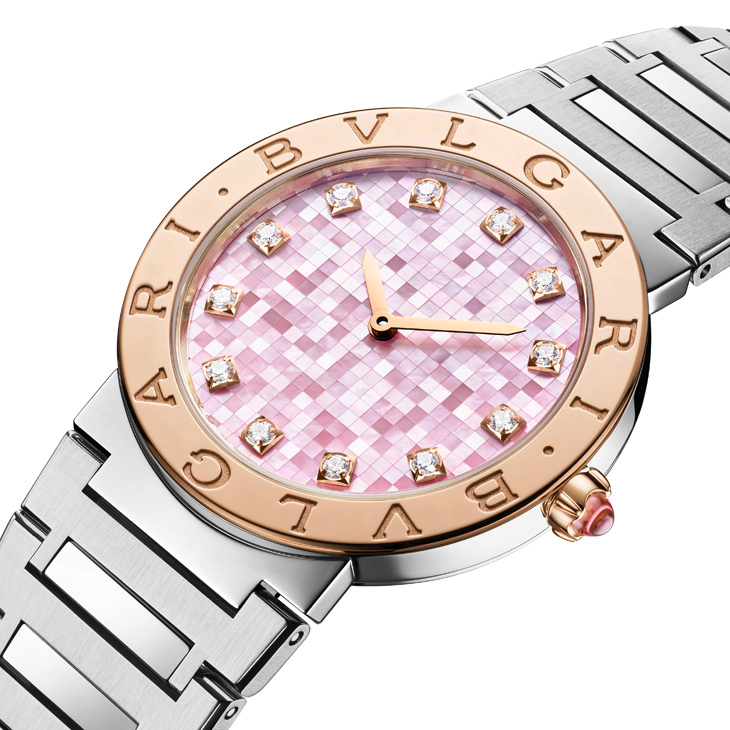 BVLGARI - BVLGARI∙BVLGARI - 104309 - 珍珠母貝馬賽克、冰藍&純白,夏日氛圍注入BVLGARI BVLGARI系列腕錶2026新作