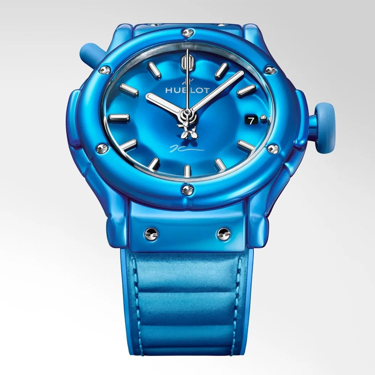 HUBLOT - CLASSIC FUSION - 542.UB.5170.NR.JKN26 - 來看!快樂小狗在錶盤上小跑步|Hublot經典融合Jeff Koons氣球狗腕錶