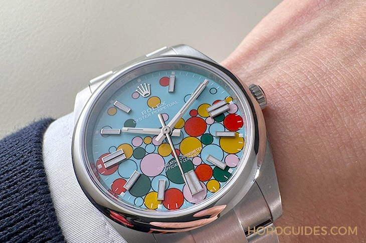 ROLEX - OYSTER PERPETUAL - 124300-0008 - 錶盤上的活力慶典|ROLEX Oyster Perpetual