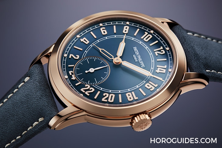 PATEK PHILIPPE - COMPLICATIONS - 5224R-001 - 百達翡麗Calatrava 5224R-001兩地時間腕錶 原創二十四小時顯示