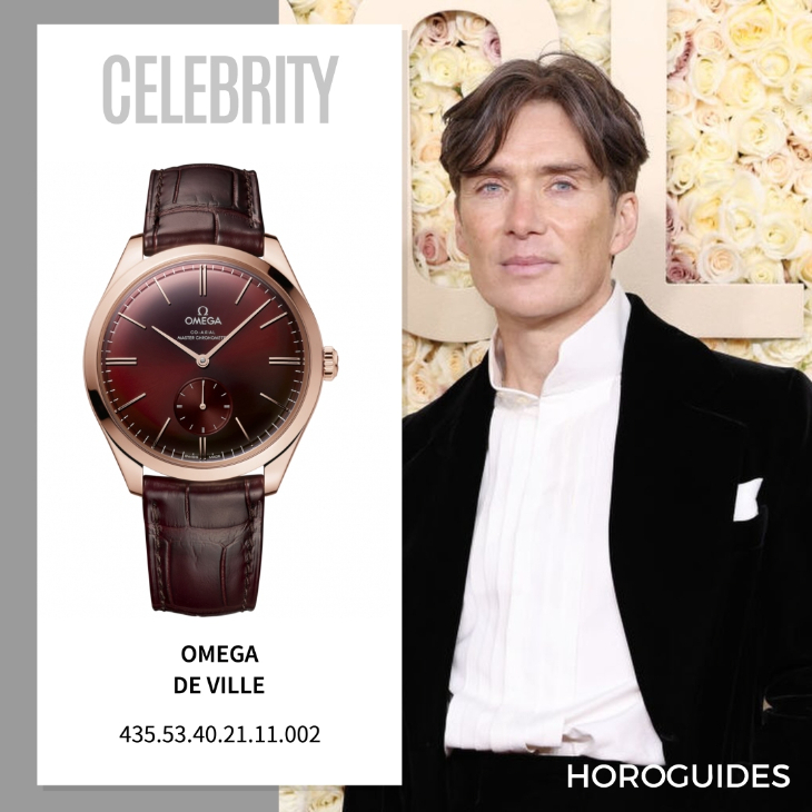 OMEGA - DE VILLE - 435.53.40.21.11.002 - 2024金球獎典禮,明星們佩戴的手錶與珠寶