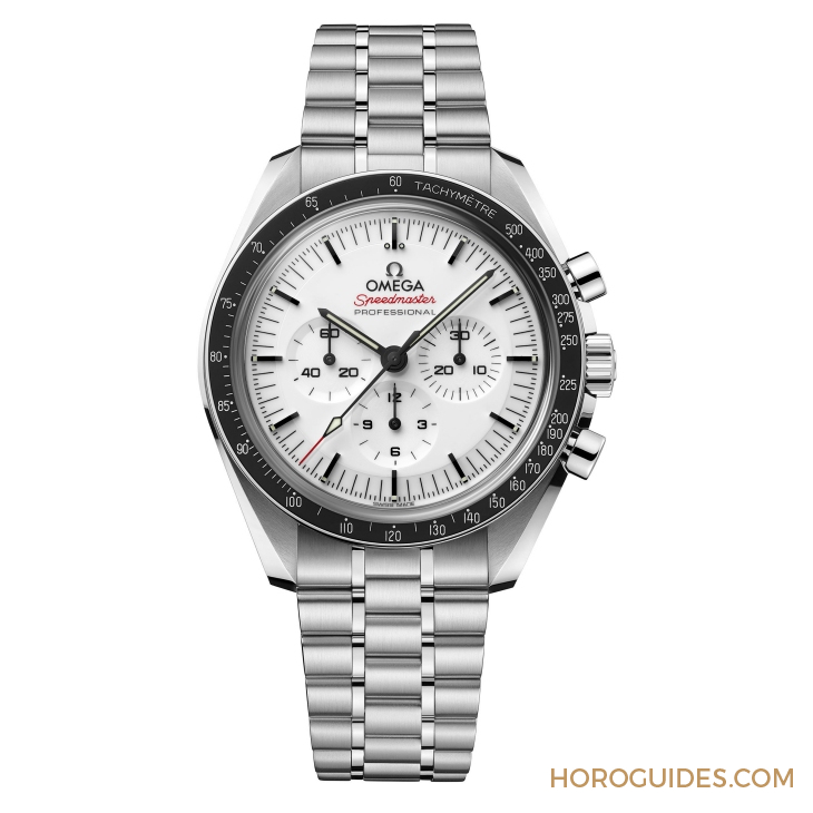 OMEGA - SPEEDMASTER - 310.30.42.50.04.001 - 白面不鏽鋼登月錶終於現身！OMEGA推出全新白色漆面Speedmaster Moonwatch
