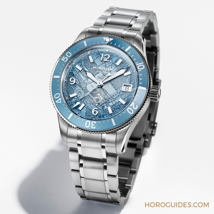 MONTBLANC - 1858 - 134024 - 精巧出擊、零氧加身！MONTBLANC Iced Sea日期自動腕錶0 Oxygen 38mm新款登場