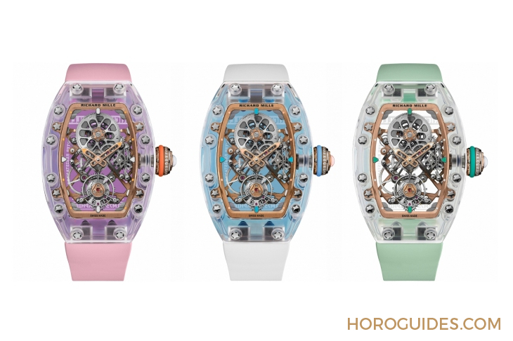 RICHARD MILLE - LIMITED EDITION - RM 75-01 - 漫遊藍寶石水晶海洋!RICHARD MILLE推出三款RM 75-01飛行陀飛輪藍寶石水晶腕錶