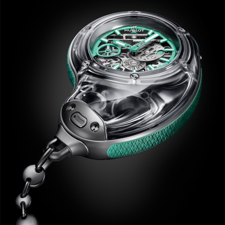 HUBLOT - 流體之美入腕!HUBLOT二度聯手Daniel Arsham打造MP-17 MECA-10 Arsham Splash鈦金藍寶石腕錶