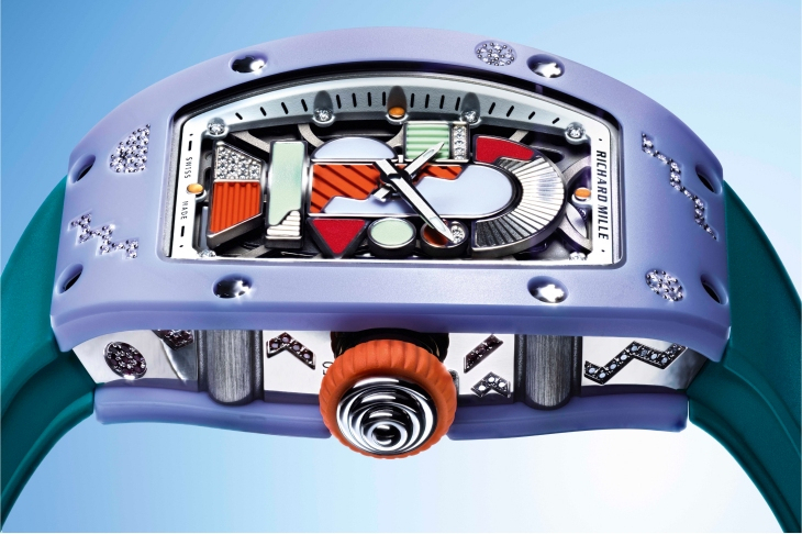 RICHARD MILLE - WOMEN - RM 07-01 - 寶石鑲彩，陶瓷織色｜2026年RM 07-01彩色陶瓷系列絢爛謝幕