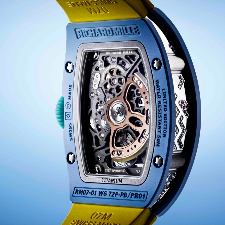 RICHARD MILLE - WOMEN - RM 07-01 - 寶石鑲彩，陶瓷織色｜2026年RM 07-01彩色陶瓷系列絢爛謝幕