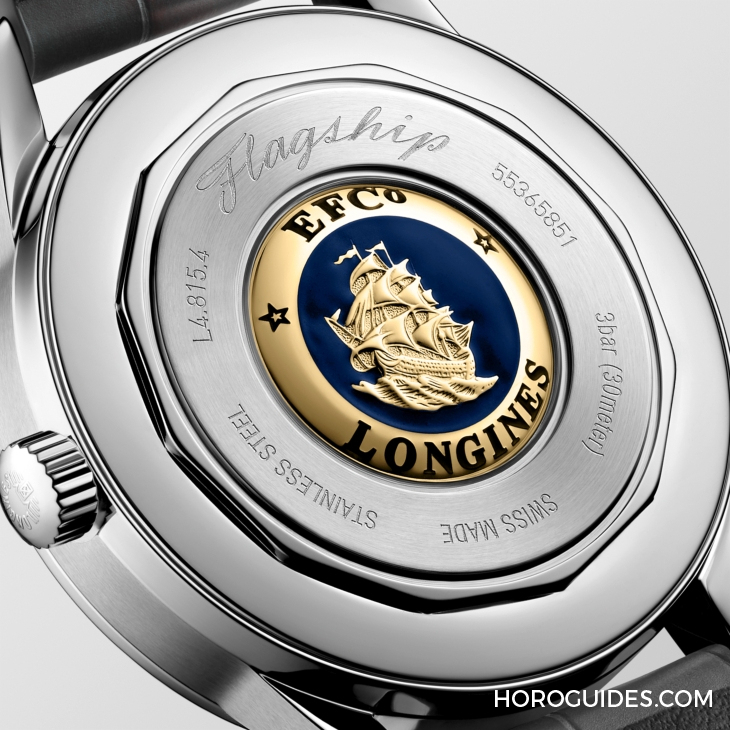 LONGINES - FLAGSHIP - L4.815.4.78.2 - 優雅美學新添月相功能｜浪琴表LONGINES Flagship Heritage月相腕錶
