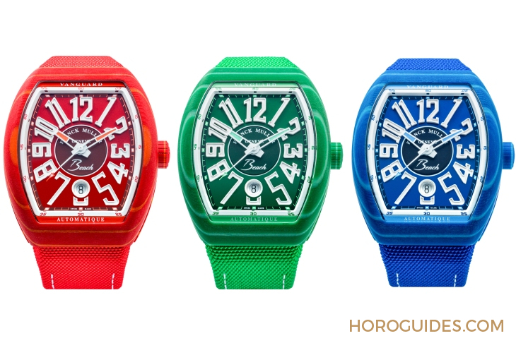 FRANCK MULLER - VANGUARD - V 41 SC DT BEACH GFVRVE - 玩轉材質色彩|FRANCK MULLER Vanguard Beach Collection