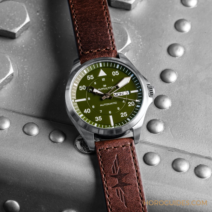 HAMILTON - KHAKI AVIATION - H64635560 - 設計微調、新增尺寸，HAMILTON  Khaki Aviation Pilot系列七款新作再現軍風