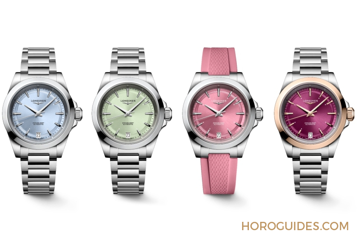 LONGINES - CONQUEST - L3.835.4.98.9 - LONGINES新款Conquest系列誌慶70周年，多尺寸與多彩列陣
