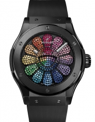 HUBLOT 宇舶表 CLASSIC FUSION TAKASHI MURAKAMI BLACK CERAMIC RAINBOW