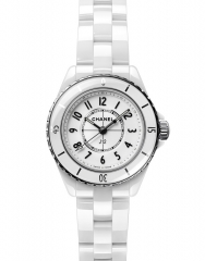 CHANEL 香奈兒 J12 （J12 白色28毫米_數字時標）