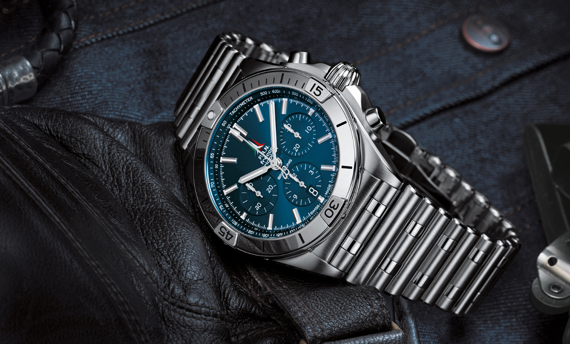BREITLING - CHRONOMAT - AB01344A1C1A1 - 百年靈Chronomat新款三大重點，新鍊帶、新錶圈還有精彩新色！