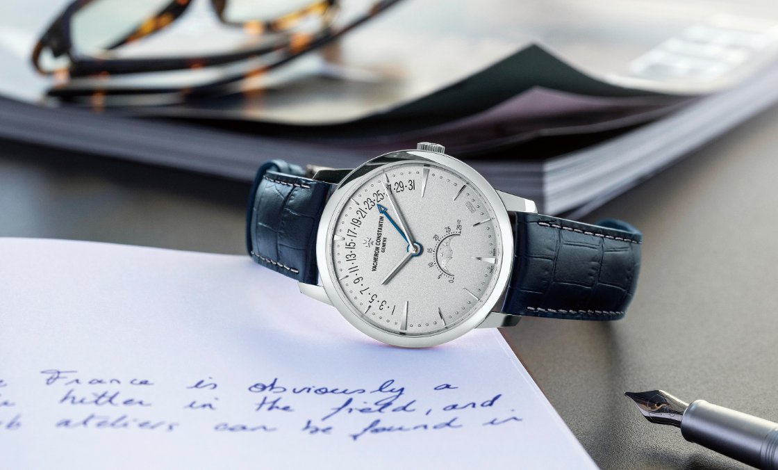 VACHERON CONSTANTIN - PATRIMONY - 4010U/000P-B545 - 鉑金珍藏系列再添新作｜江詩丹頓Patrimony月相和逆跳日期腕錶