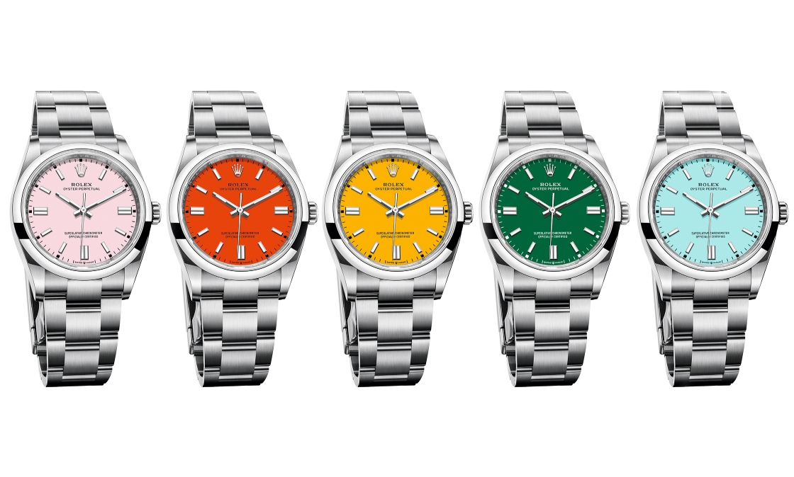 ROLEX - OYSTER PERPETUAL - 124300-0004 - 五彩繽紛!勞力士Oyster Perpetual 36一次推出五款新作